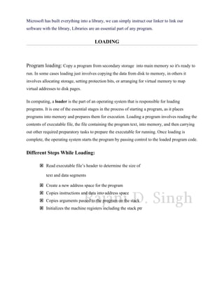 Compiler linker loader | DOC