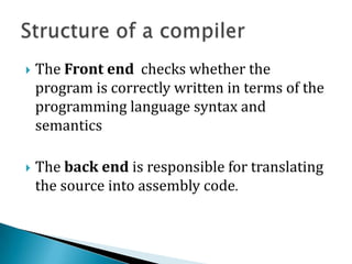 Compilers | PPTX | Programming Languages | Computing