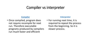 Compiler vs interpreter | PPT