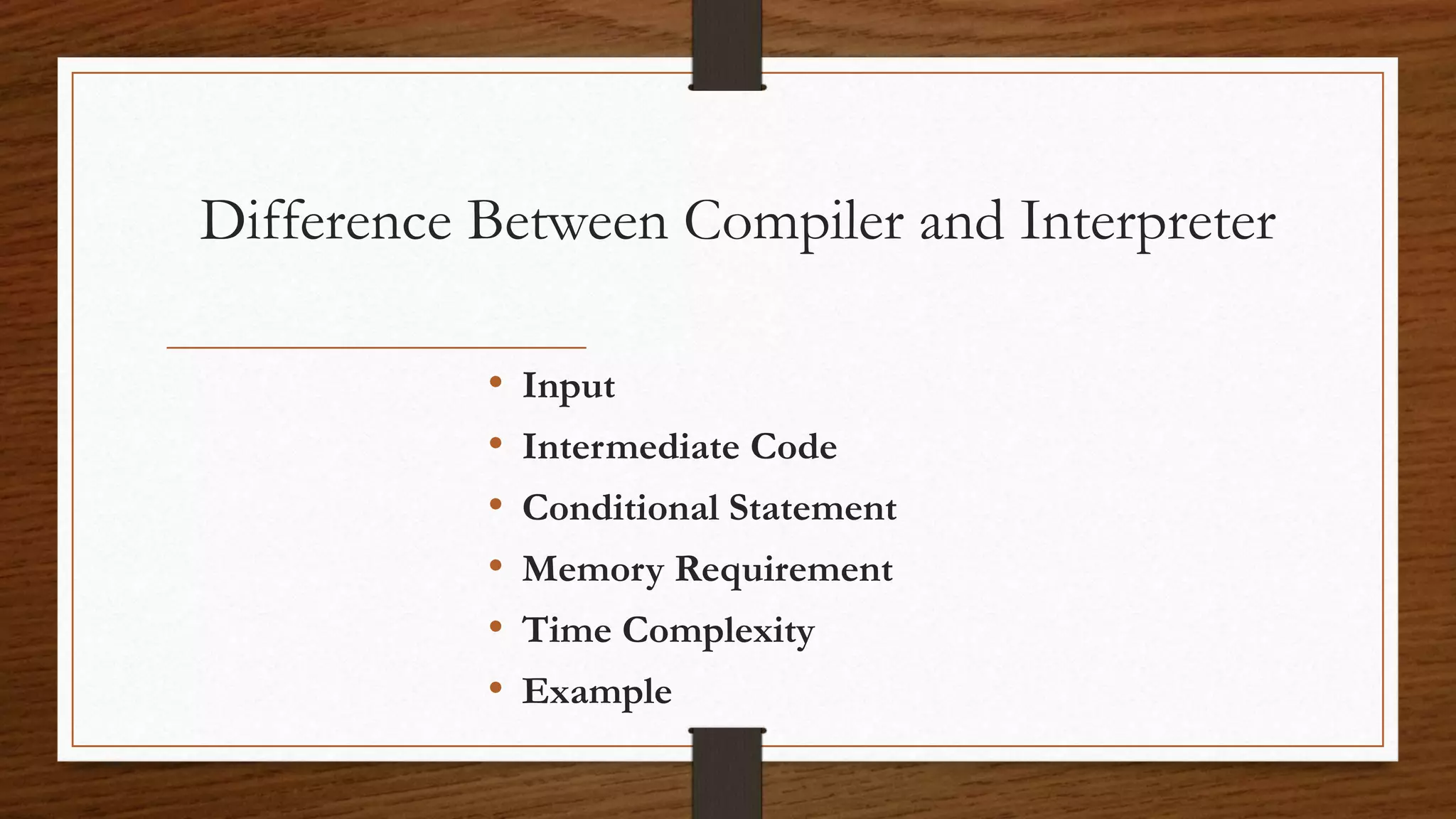 Compiler vs interpreter | PPT