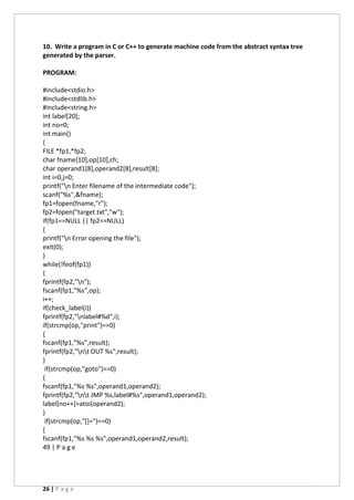 compiler_yogesh lab manual graphic era hill university.docx