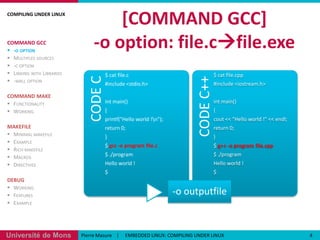 Compiling Under Linux | PPTX