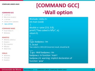 Compiling Under Linux | PPTX