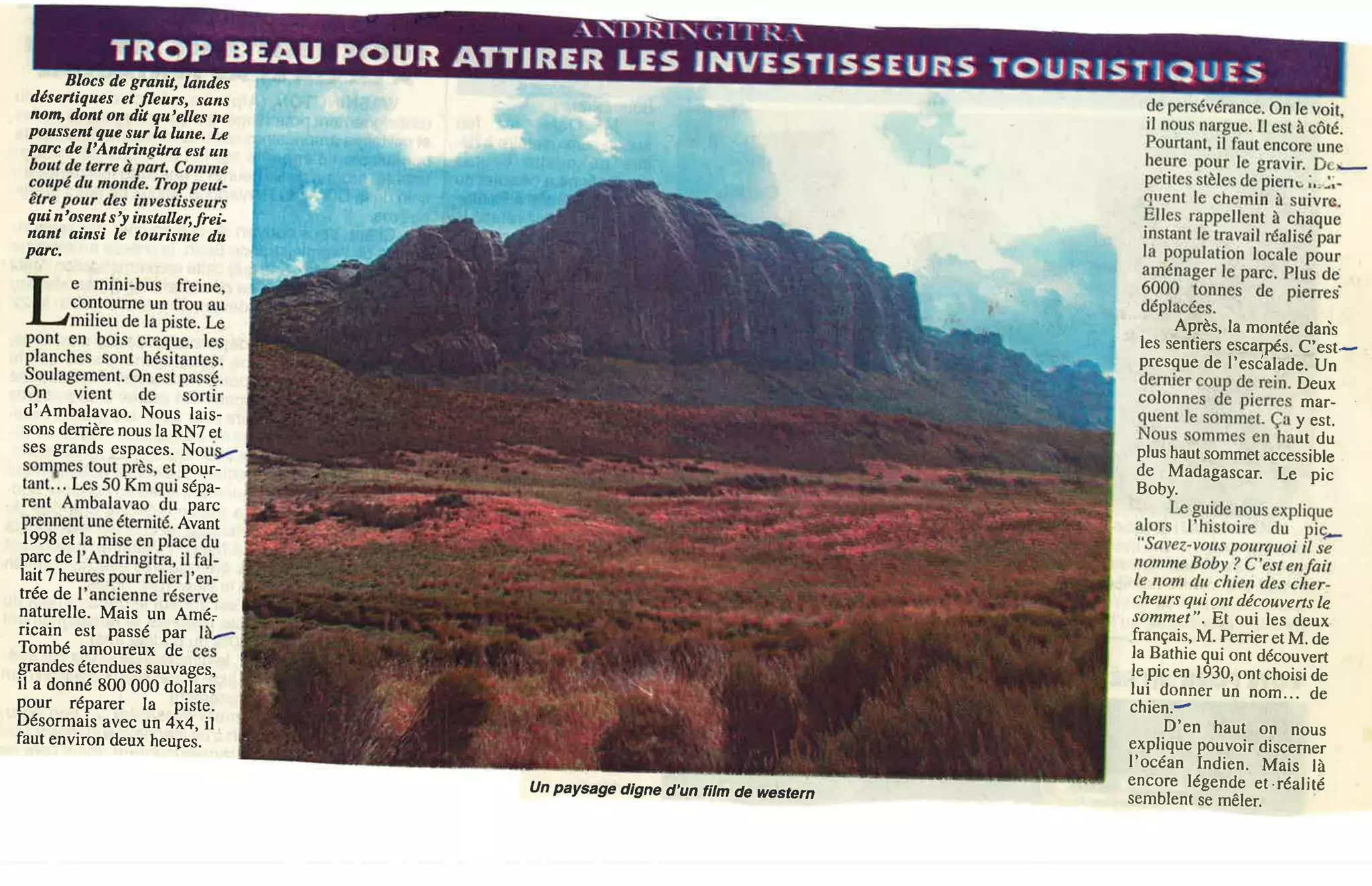 Articles que j\'ai écrit pour L\'Express de Madagascar