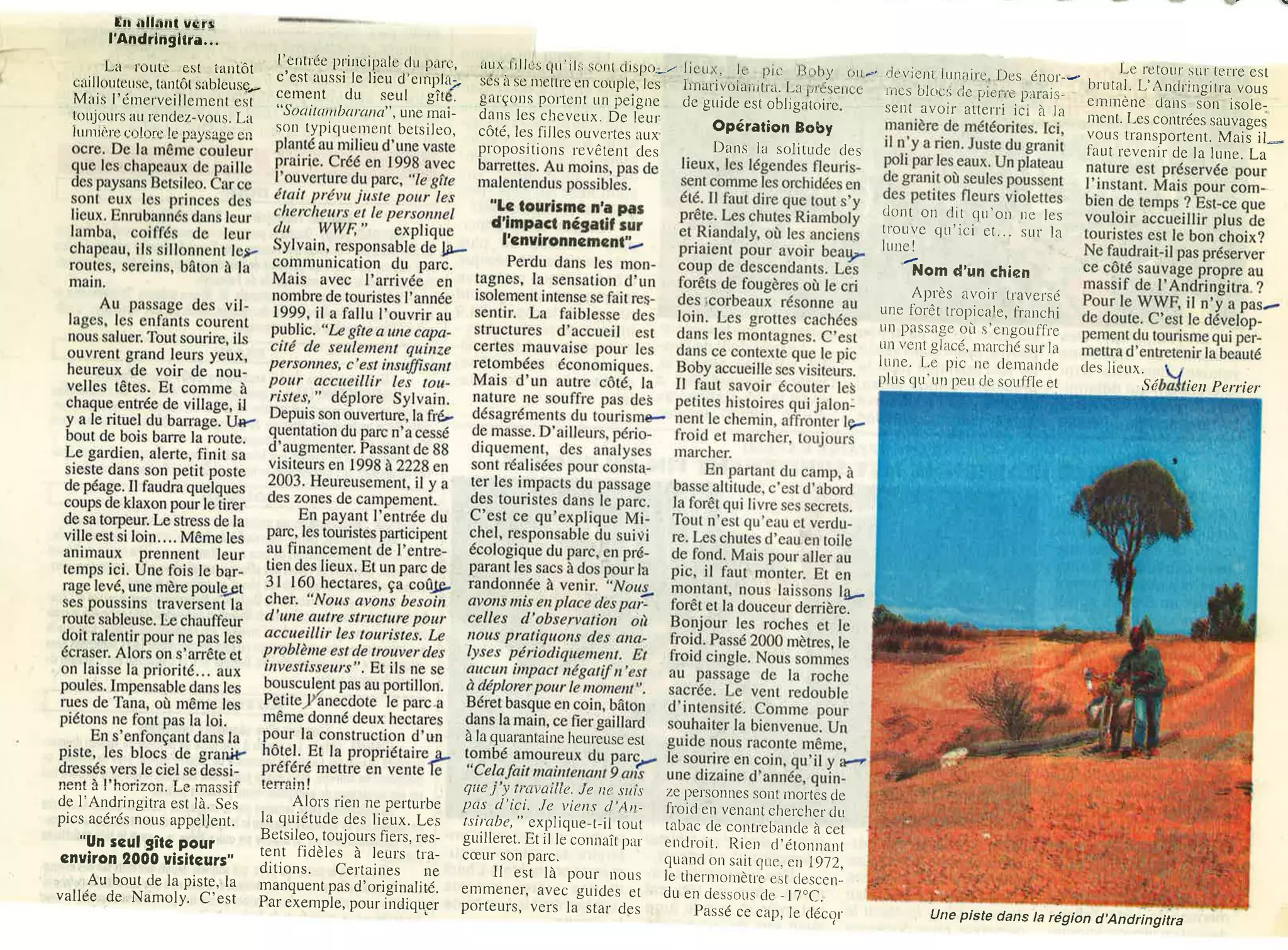 Articles que j\'ai écrit pour L\'Express de Madagascar