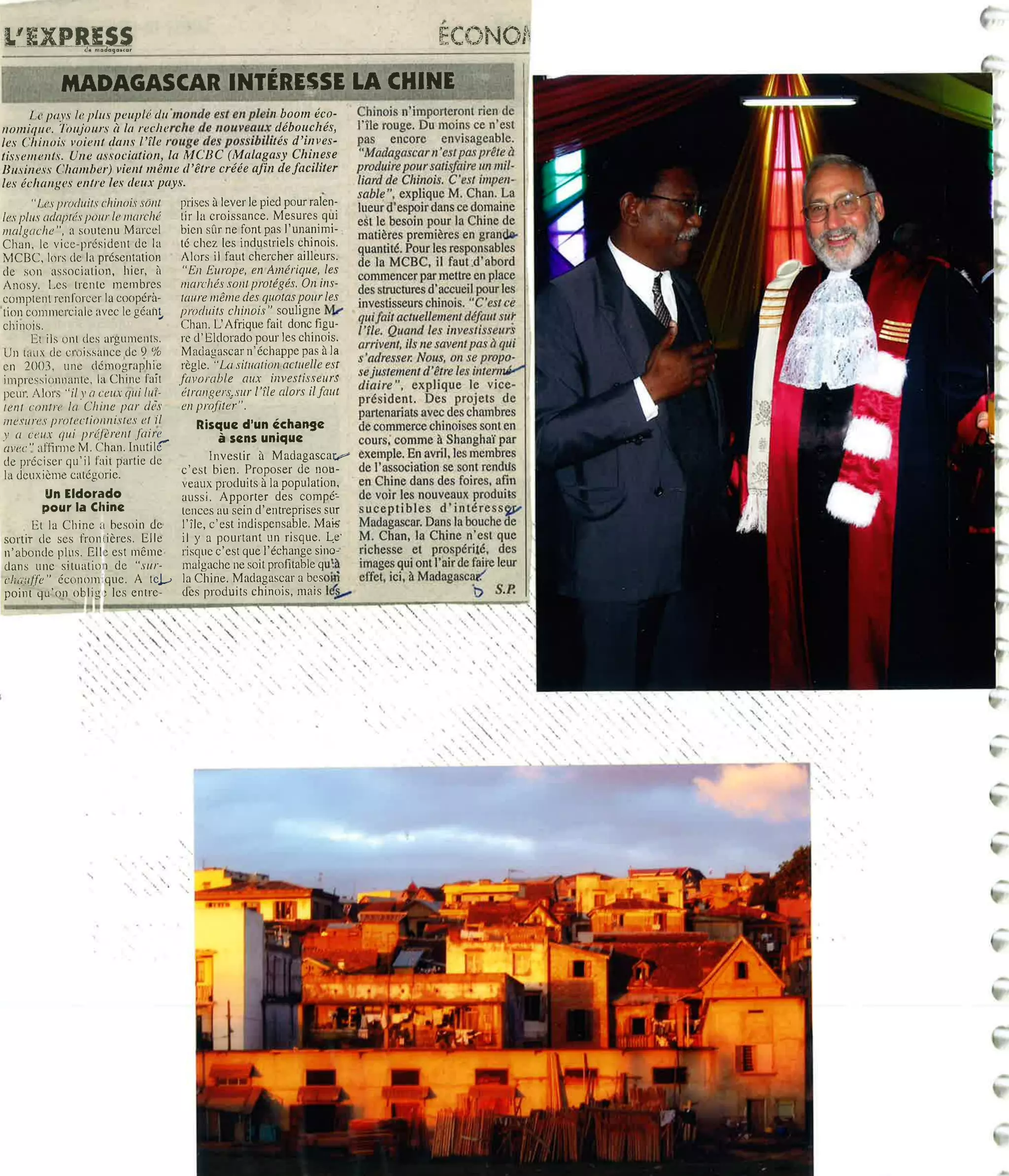 Articles que j\'ai écrit pour L\'Express de Madagascar