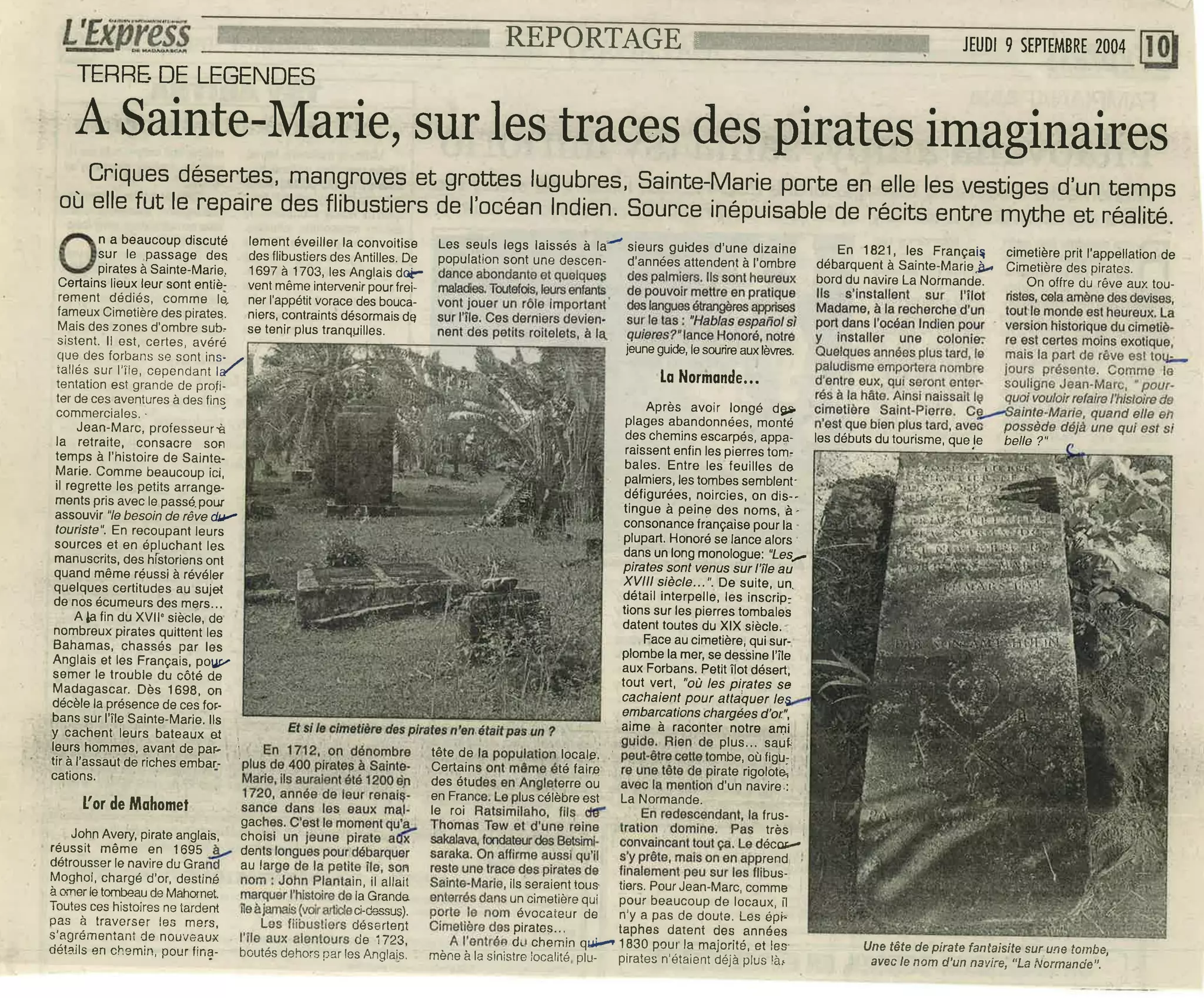 Articles que j\'ai écrit pour L\'Express de Madagascar