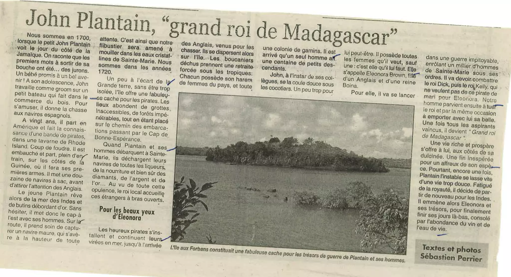 Articles que j\'ai écrit pour L\'Express de Madagascar