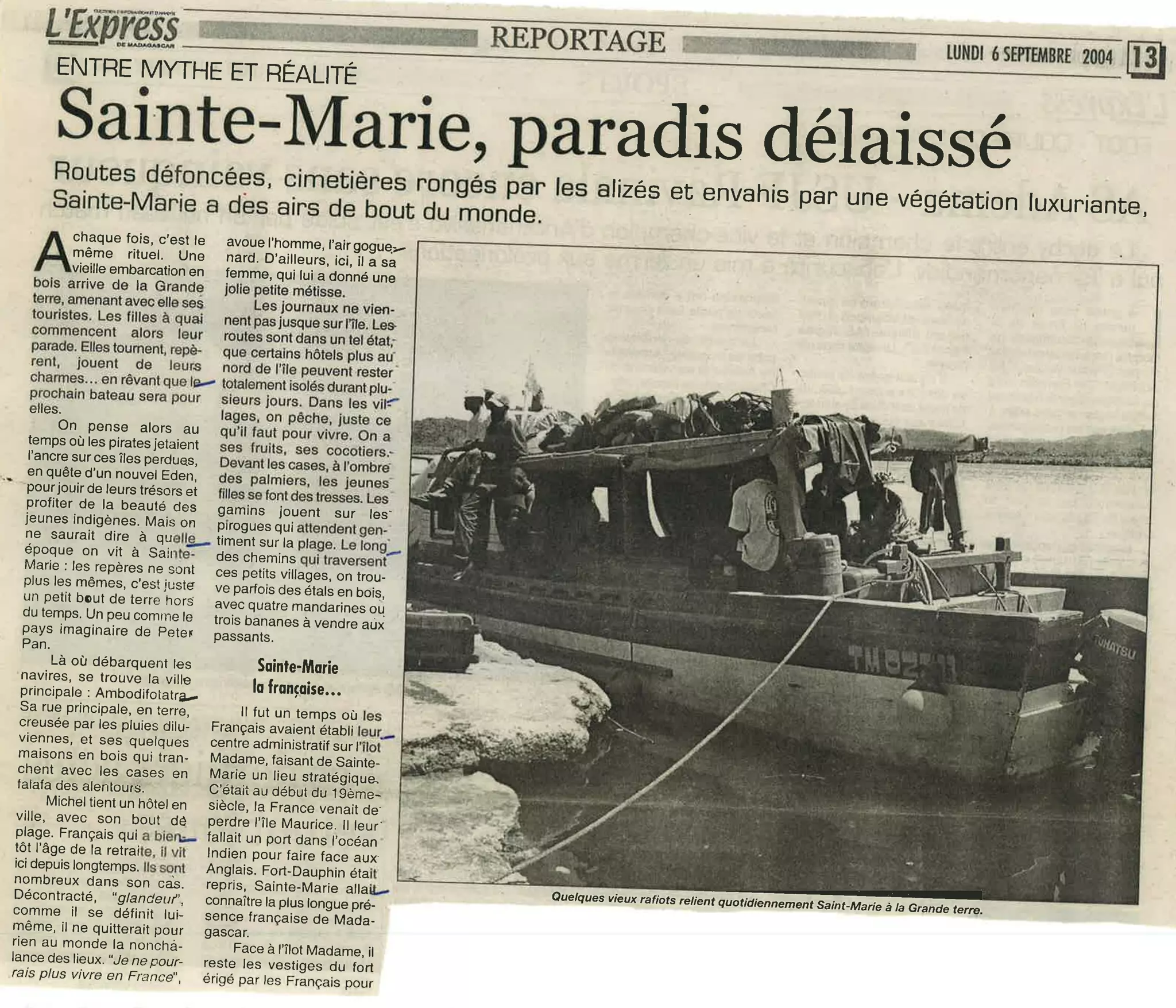 Articles que j\'ai écrit pour L\'Express de Madagascar