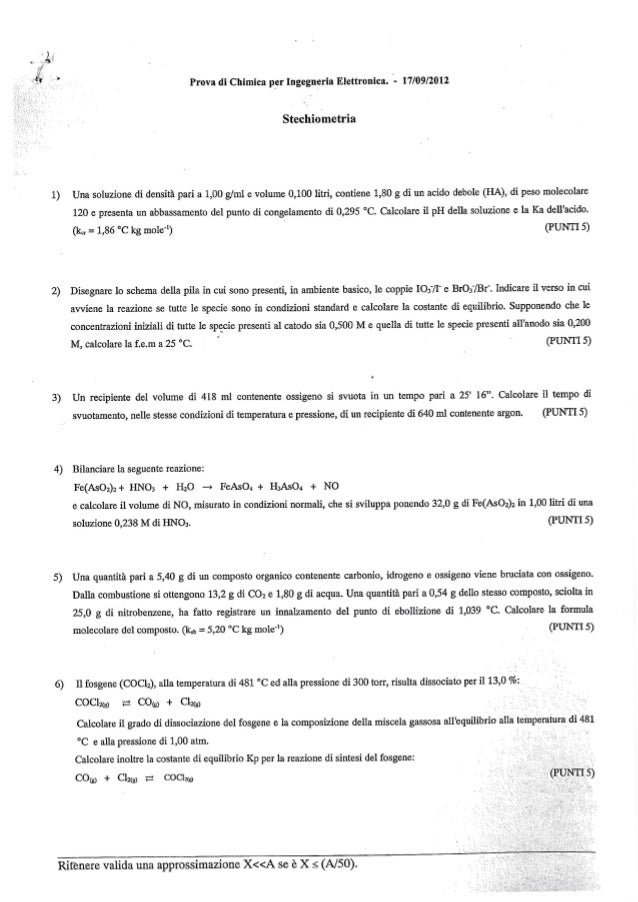 Calcola Il Ph Delle Seguenti Soluzioni