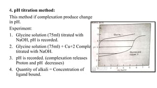 Complexation and Protein Binding [Part-2](Method of analysis, Complexation and drug action )