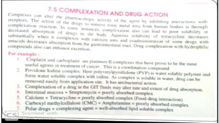Complexation and Protein Binding [Part-2](Method of analysis, Complexation and drug action )