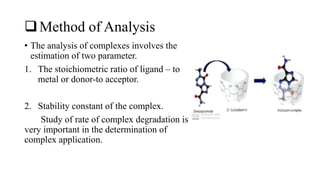 Complexation and Protein Binding [Part-2](Method of analysis, Complexation and drug action )