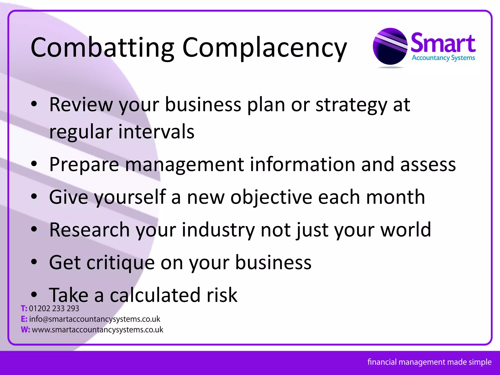 Complacency kills companies v3 | PPT