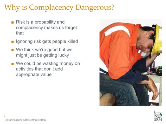 Complacency the silent killer | PPTX