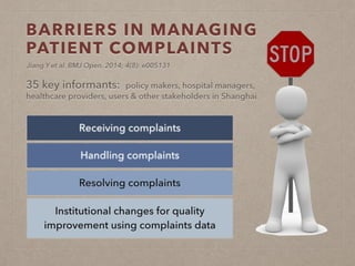 When Patients Complain