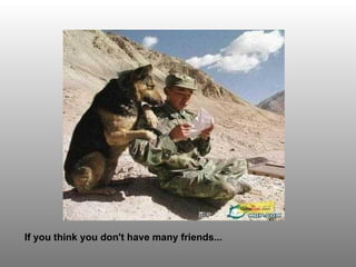 If you think you don't have many friends... 