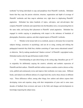 Pearson et al v Boundless Learning | PDF