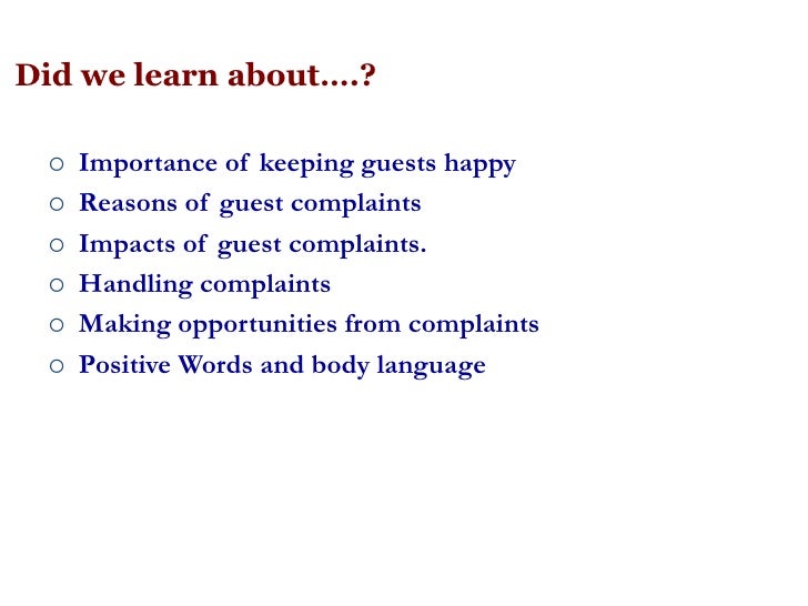 Another Word For Complaints