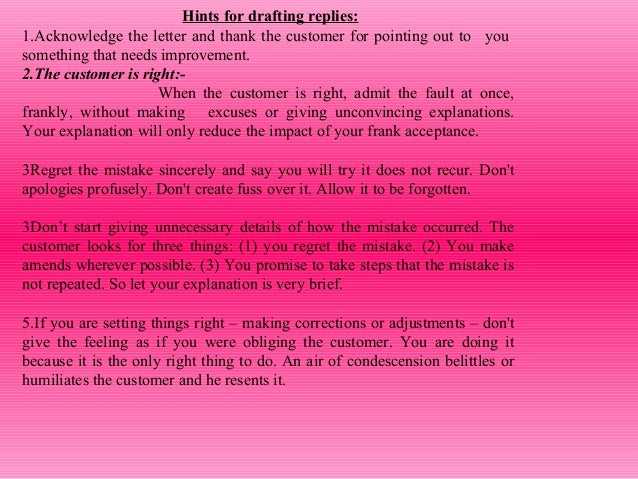 thank you grade letter 2 Complaint letter