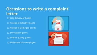 How to write a Complaint Letter Presentation | PPTX