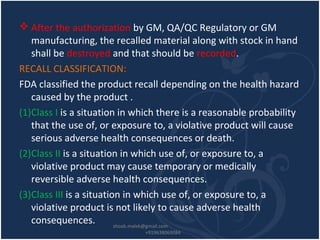 Complaints and recalls handling | PPT
