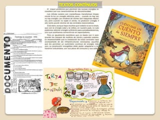 TEXTOS CONTÍNUOS
 
