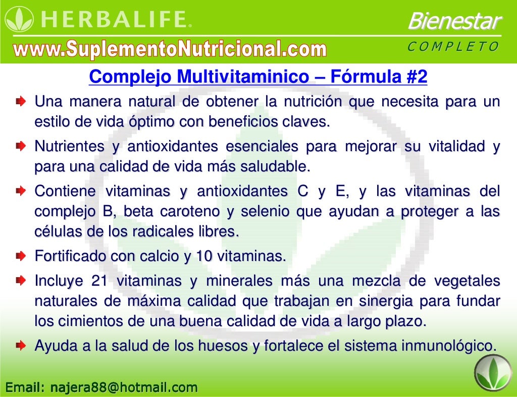 Complejo Multivitaminico Herbalife