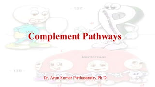 Complement Pathways
Dr. Arun Kumar Parthasarathy Ph.D
 