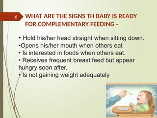 complementary-feeding and weaning, breastfeeding | PPTX