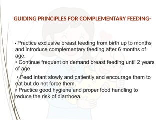 complementary-feeding and weaning, breastfeeding | PPTX