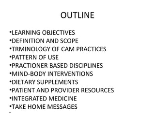 Complementary and Alternative Medicine | ODP
