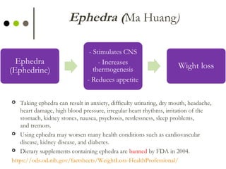 Complementary and alternative therapies for obesity | PPT