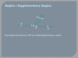 Supplementary And Complementary Angles In Hindi
