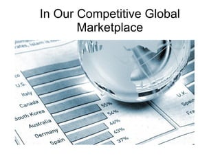In Our Competitive Global
       Marketplace
 