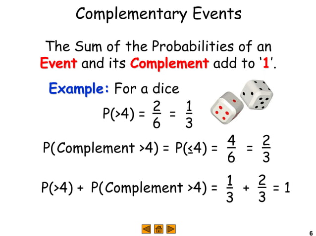 Complementary Probability | PPTX