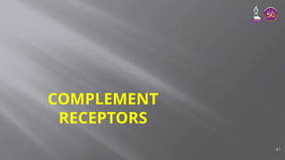 COMPLEMENT
RECEPTORS
41
 