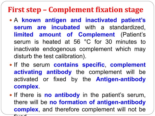 Complement fixation test (CFT) | PPT | Infectious Diseases | Diseases ...