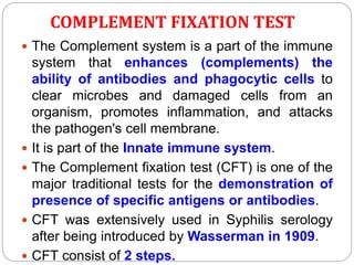 Complement fixation test (CFT) | PPT
