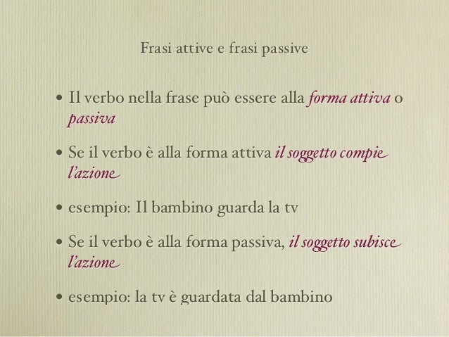 Complemento Di Agente E Causa Efficiente