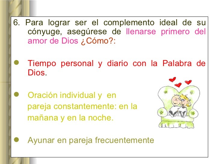 Complemento ideal en el matrimonio Complemento ideal en el matrimonio