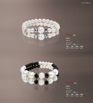 JOYERÍA JÓIAS | 41




Twos 7038
Pulsera
Pulseira
    Print Code:
    400/50             20 cm

-500          +500     +2000     +5000
0,987 €      0,945 €   0,903 €   0,861 €




Deina 7039
Pulsera
Pulseira
    Print Code:
    400/50             20 cm

-500          +500     +2000     +5000
0,987 €      0,945 €   0,903 €   0,861 €
 