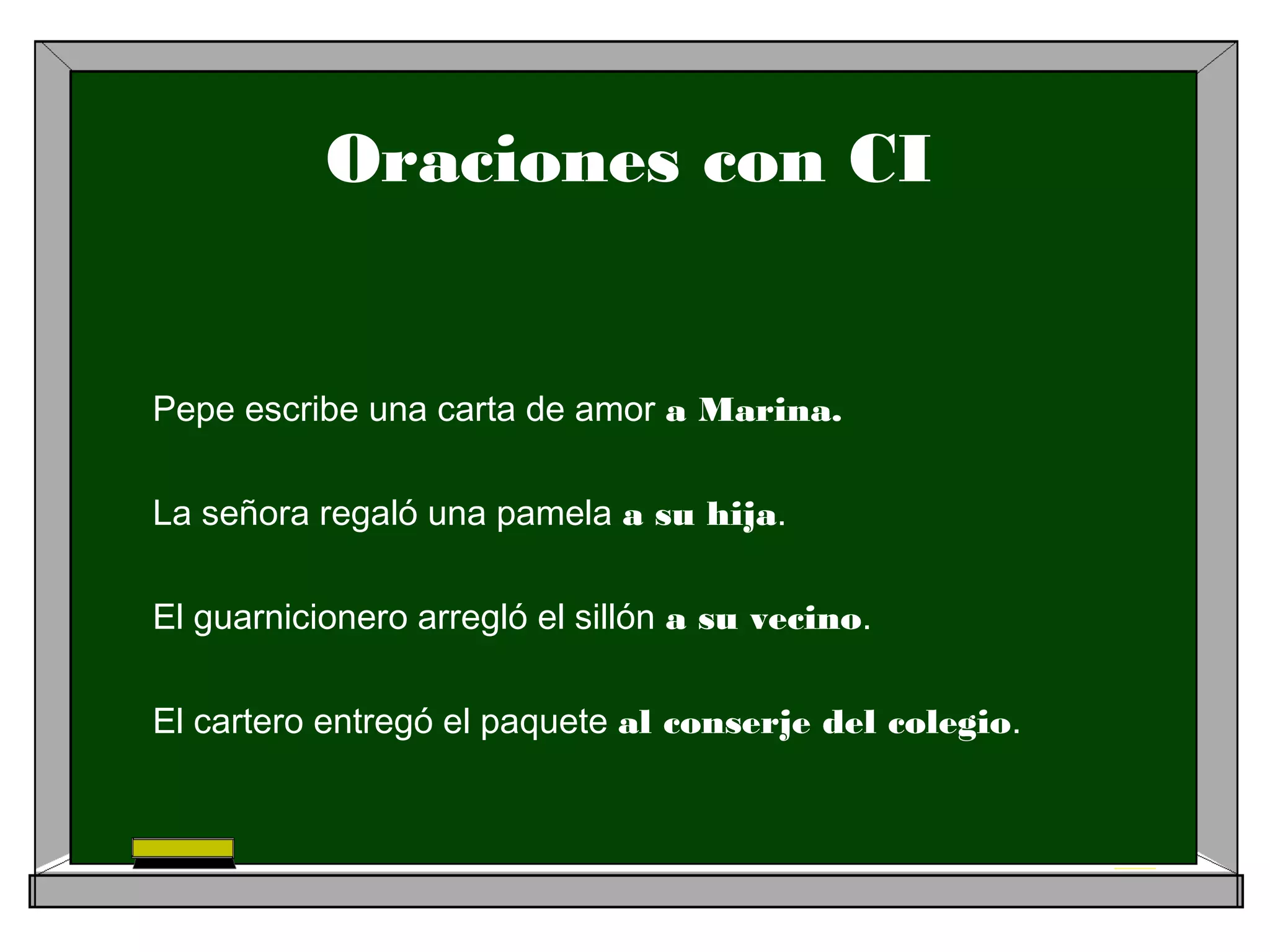 Complementos del predicado verbal | PPT