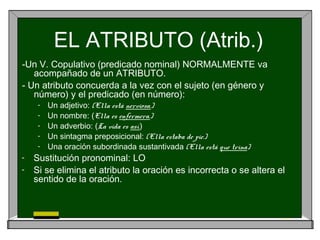 Complementos del predicado verbal | PPT