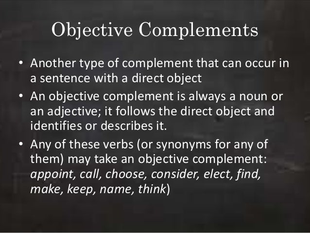 Complements