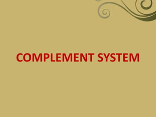 The Complement System: An Innate Immune Defense Mechanism | PPT