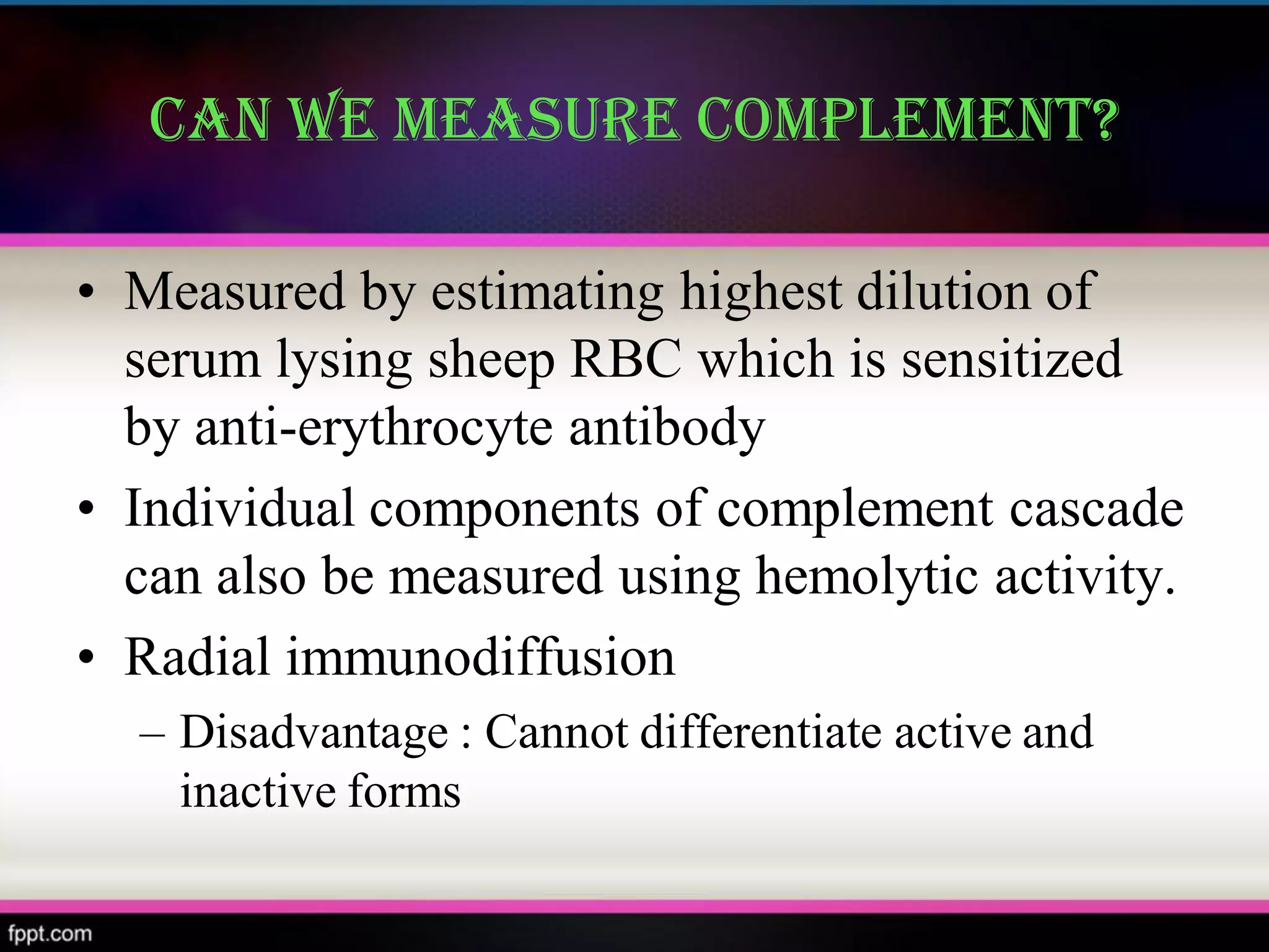 Complement system | PDF