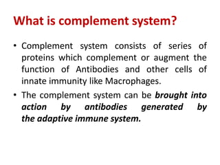 Complement system | PPT