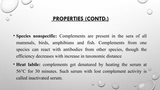 Specific Complement Complement System: Pathways, Regulations and biological effects.pptx