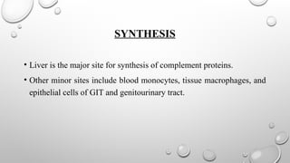 Complement Site Complement System: Pathways, Regulations and biological effects.pptx